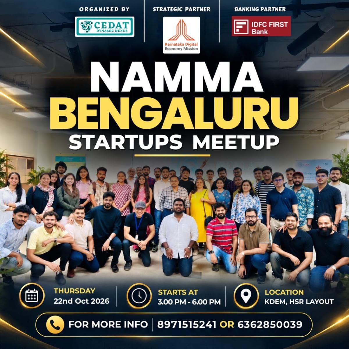 Namma Bengaluru Startups Meetup by CEDAT